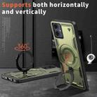 For Samsung Galaxy A06 4G PC Hybrid TPU Armor MagSafe Ring Holder Phone Case(Olive Green) - 2