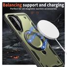 For Samsung Galaxy A26 5G PC Hybrid TPU Armor MagSafe Ring Holder Phone Case(Olive Green) - 3