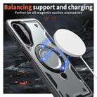 For Samsung Galaxy A26 5G PC Hybrid TPU Armor MagSafe Ring Holder Phone Case(Grey) - 3