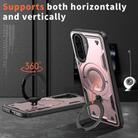 For Samsung Galaxy A26 5G PC Hybrid TPU Armor MagSafe Ring Holder Phone Case(Rose Gold) - 2