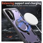 For Samsung Galaxy A26 5G PC Hybrid TPU Armor MagSafe Ring Holder Phone Case(Purple) - 3