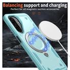 For Samsung Galaxy A26 5G PC Hybrid TPU Armor MagSafe Ring Holder Phone Case(Light Blue) - 3