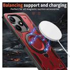 For Xiaomi Poco M6 Pro 5G PC Hybrid TPU Armor MagSafe Ring Holder Phone Case(Red) - 3