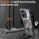 For Xiaomi Poco M6 Pro 5G PC Hybrid TPU Armor MagSafe Ring Holder Phone Case(Grey) - 2