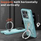 For Xiaomi Poco X6 PC Hybrid TPU Armor MagSafe Ring Holder Phone Case(Light Blue) - 2