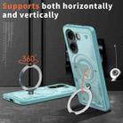 For Xiaomi Poco X7 Pro 5G PC Hybrid TPU Armor MagSafe Ring Holder Phone Case(Light Blue) - 2