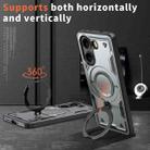 For Xiaomi Poco X7 Pro 5G PC Hybrid TPU Armor MagSafe Ring Holder Phone Case(Grey) - 2
