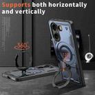 For Xiaomi Poco X7 Pro 5G PC Hybrid TPU Armor MagSafe Ring Holder Phone Case(Blue) - 2