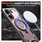 For Xiaomi Poco X7 Pro 5G PC Hybrid TPU Armor MagSafe Ring Holder Phone Case(Rose Gold) - 3