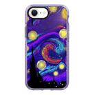 For iPhone 7 / 8 / SE 2020 2022 Simple Illustration Pattern Full Coverage Phone Case(Starry Sky B) - 1
