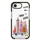For iPhone 7 / 8 / SE 2020 2022 Simple Illustration Pattern Full Coverage Phone Case(City Landmark A) - 1