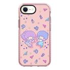 For iPhone 7 / 8 / SE 2020 2022 Simple Illustration Pattern Full Coverage Phone Case(Twin Stars B) - 1