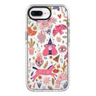 For iPhone 7 Plus / 8 Plus Simple Illustration Pattern Full Coverage Phone Case(Girl Stickers A) - 1