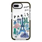 For iPhone 7 Plus / 8 Plus Simple Illustration Pattern Full Coverage Phone Case(City Landmark B) - 1