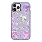 For iPhone 11 Pro Max Simple Illustration Pattern Full Coverage Phone Case(Twin Stars C) - 1
