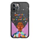 For iPhone 11 Pro Max Simple Illustration Pattern Full Coverage Phone Case(Love Yourself B) - 1