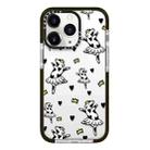 For iPhone 11 Pro Max Simple Illustration Pattern Full Coverage Phone Case(Funny Cow B) - 1
