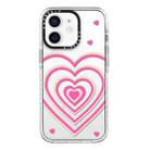 For iPhone 12 Simple Illustration Pattern Full Coverage Phone Case(3D Love) - 1