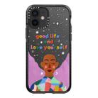 For iPhone 12 Simple Illustration Pattern Full Coverage Phone Case(Love Yourself B) - 1