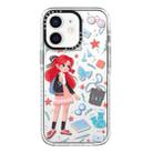 For iPhone 12 Simple Illustration Pattern Full Coverage Phone Case(Girls Wardrobe A) - 1