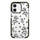 For iPhone 12 mini Simple Illustration Pattern Full Coverage Phone Case(Funny Cow B) - 1