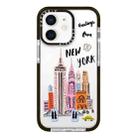 For iPhone 12 mini Simple Illustration Pattern Full Coverage Phone Case(City Landmark A) - 1