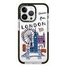 For iPhone 12 Pro Simple Illustration Pattern Full Coverage Phone Case(City Landmark C) - 1