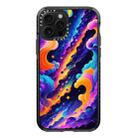 For iPhone 12 Pro Simple Illustration Pattern Full Coverage Phone Case(Colorful Clouds B) - 1