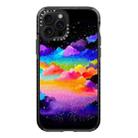 For iPhone 12 Pro Simple Illustration Pattern Full Coverage Phone Case(Colorful Clouds C) - 1