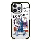 For iPhone 12 Pro Max Simple Illustration Pattern Full Coverage Phone Case(City Landmark C) - 1