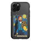 For iPhone 12 Pro Max Simple Illustration Pattern Full Coverage Phone Case(Starry Sky A) - 1