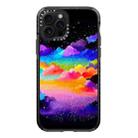 For iPhone 12 Pro Max Simple Illustration Pattern Full Coverage Phone Case(Colorful Clouds C) - 1