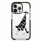 For iPhone 12 Pro Max Simple Illustration Pattern Full Coverage Phone Case(Funny Cow A) - 1