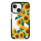 For iPhone 13 Simple Illustration Pattern Full Coverage Phone Case(Sunflowers B) - 1