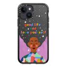 For iPhone 13 Simple Illustration Pattern Full Coverage Phone Case(Love Yourself B) - 1