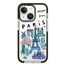 For iPhone 13 mini Simple Illustration Pattern Full Coverage Phone Case(City Landmark B) - 1