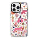 For iPhone 13 Pro Simple Illustration Pattern Full Coverage Phone Case(Girl Stickers A) - 1