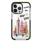 For iPhone 13 Pro Max Simple Illustration Pattern Full Coverage Phone Case(City Landmark A) - 1