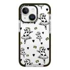 For iPhone 14 Simple Illustration Pattern Full Coverage Phone Case(Funny Cow B) - 1