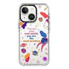 For iPhone 14 Plus Simple Illustration Pattern Full Coverage Phone Case(Love Yourself A) - 1