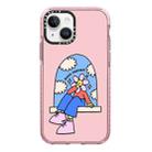 For iPhone 14 Plus Simple Illustration Pattern Full Coverage Phone Case(Happy Party A) - 1