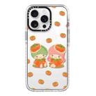 For iPhone 15 Pro Simple Illustration Pattern Full Coverage Phone Case(Twin Stars A) - 1