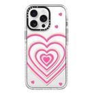 For iPhone 15 Pro Max Simple Illustration Pattern Full Coverage Phone Case(3D Love) - 1