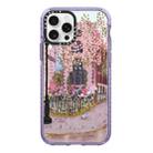 For iPhone 15 Pro Max Simple Illustration Pattern Full Coverage Phone Case(Spring Scene A) - 1