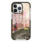 For iPhone 15 Pro Max Simple Illustration Pattern Full Coverage Phone Case(Spring Scene B) - 1