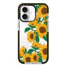 For iPhone 16 Simple Illustration Pattern Full Coverage Phone Case(Sunflowers B) - 1