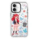 For iPhone 16 Simple Illustration Pattern Full Coverage Phone Case(Girls Wardrobe A) - 1