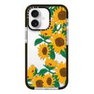 For iPhone 16 Plus Simple Illustration Pattern Full Coverage Phone Case(Sunflowers B) - 1