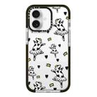 For iPhone 16 Plus Simple Illustration Pattern Full Coverage Phone Case(Funny Cow B) - 1