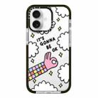 For iPhone 16 Plus Simple Illustration Pattern Full Coverage Phone Case(Happy Party B) - 1